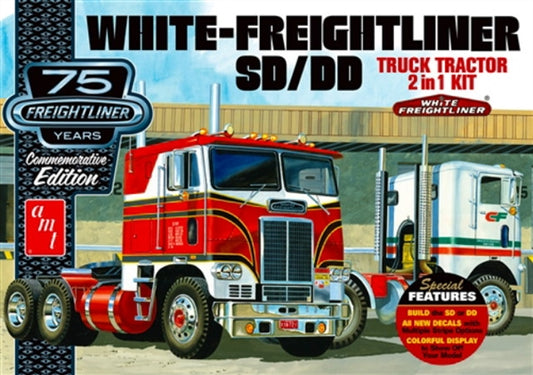 White Freightliner SD/DD (2 n' 1) Single Drive Day Cab or Dual Drive with Sleeper