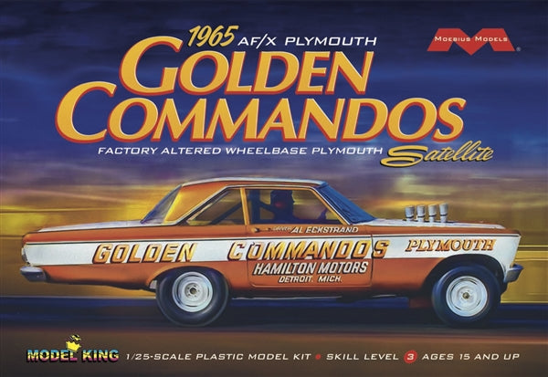 1965 AF/X Plymouth Satellite "Golden Commandos" Altered Wheelbase Drag Race Car