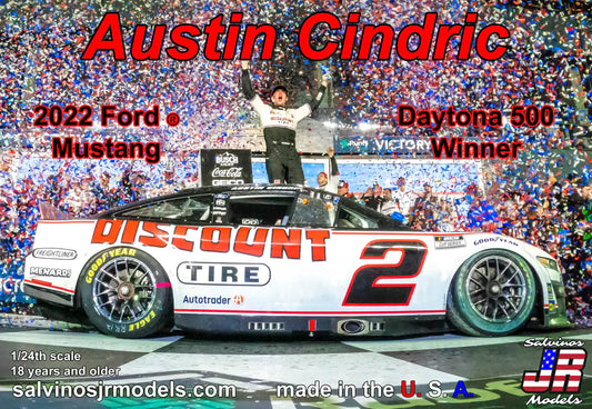 Team Penske Austin Cindric 2022 Ford Mustang Daytona 500 winner