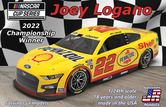 Team Penske Joey Logano 2022 Ford Mustang Cup Championship Winner