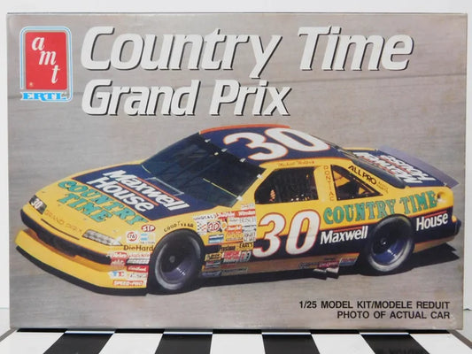 Michael Waltrip 1/25 Scale #30 Country Time 1990 Pontiac Grand Prix Plastic Model Kit