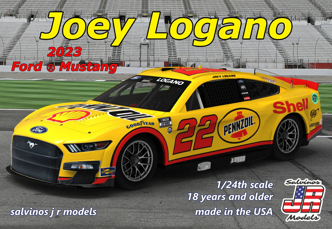 Team Penske, Joey Logano, ALL NEW- 2023 body, Ford Mustang "Shell-Pennzoil"